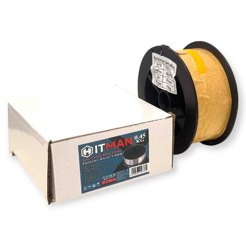 Hitman HA-9010 Porbeles Hegesztőhuzal, 0,45kg, 0,8mm, Védőgáz Nélküli MIG Hegesztéshez - Image 2