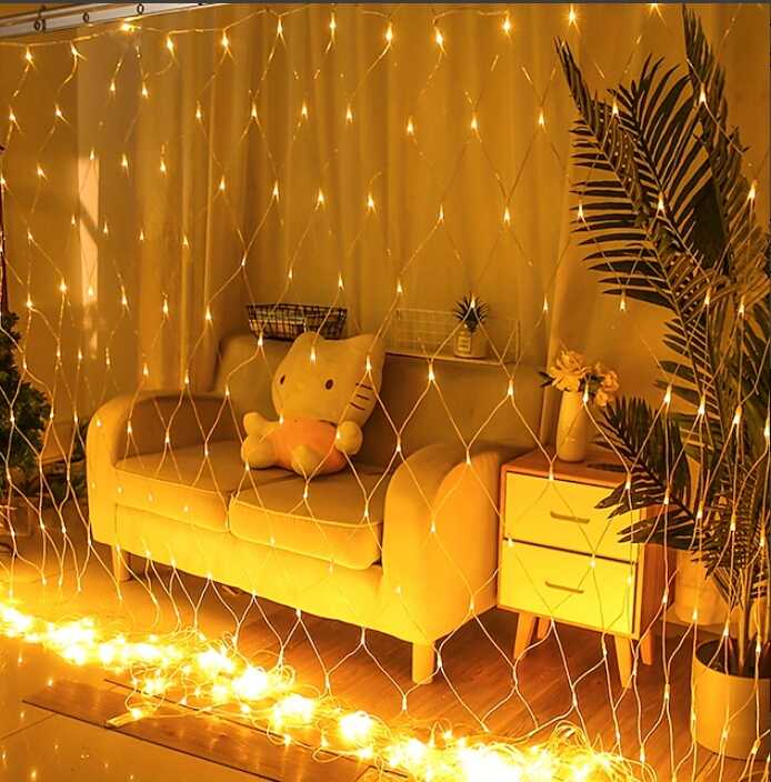 Aigostar elemes Karácsonyi Fényháló 300 LED-es Melegfehér, 4,4 x 1,6 méter - Image 8