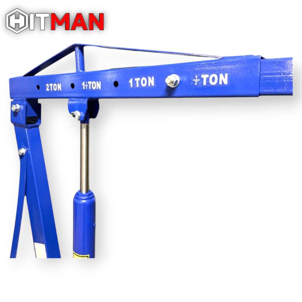 Hitman HM-6416 Összecsukható Hidraulikus Motorkiemelő Zsiráf, 2,0 tonna, 6 Kerékkel - Image 7