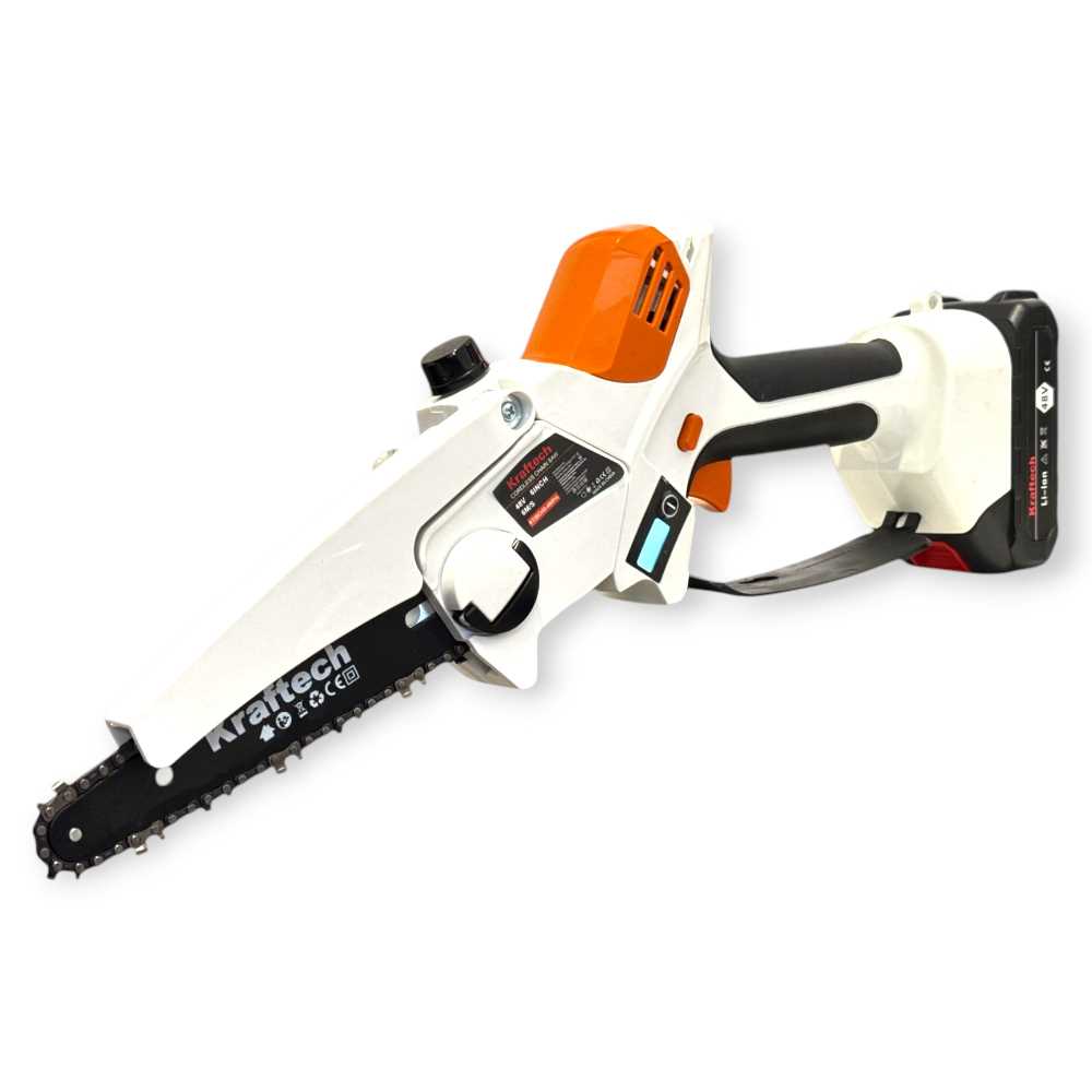 KrafTech KTBCHS-48iPro Akkumulátoros Láncfűrész, 48V, 6, Kefe Nélküli Motor - Image 7