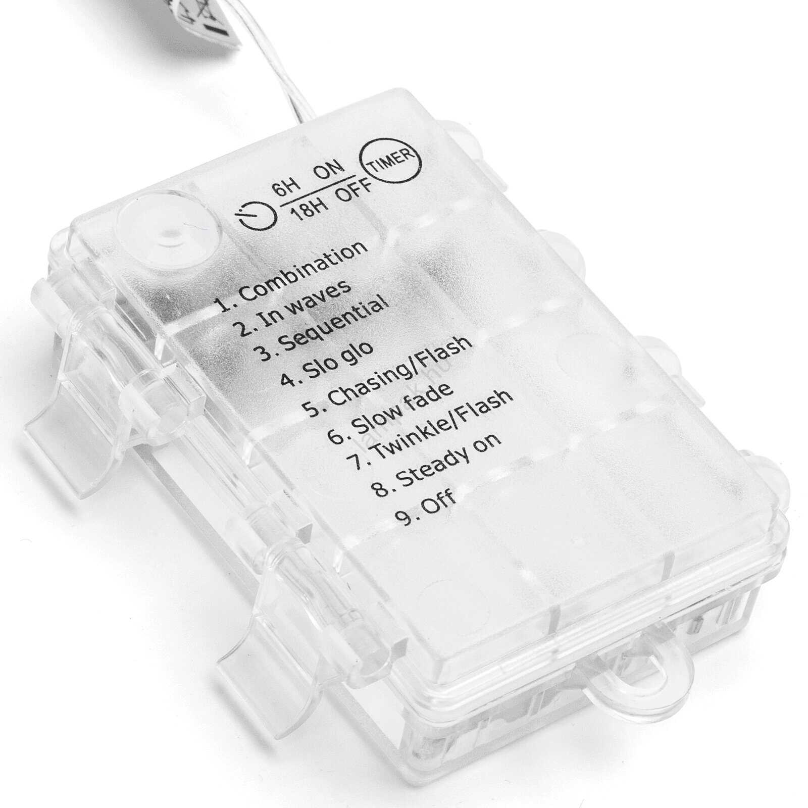 Aigostar Elemes Karácsonyi Fényfüggöny, 2x2 m, 200 LED, kültéri, melegfehér 8 programos - Image 8