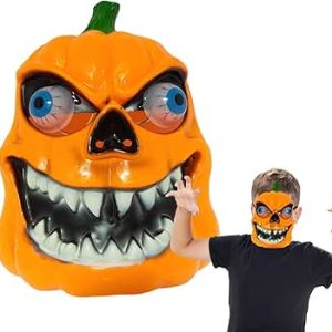 Rémisztő Haloweeni tök, gülü szemű álarc