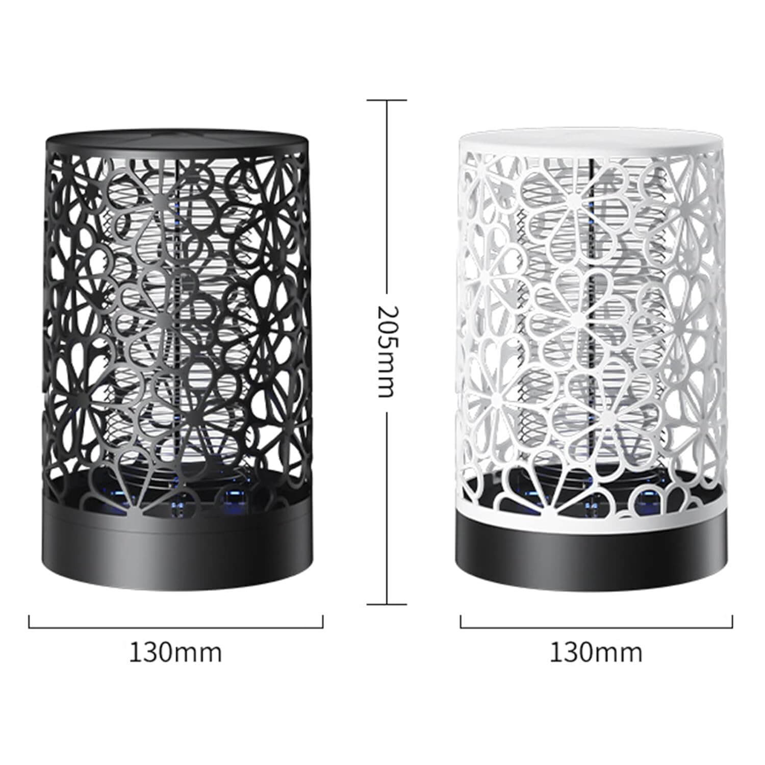 Dizájnos, virágmintás UV rovarcsapda, 1.5W teljesítménnyel, USB-s tápellátással - Image 4