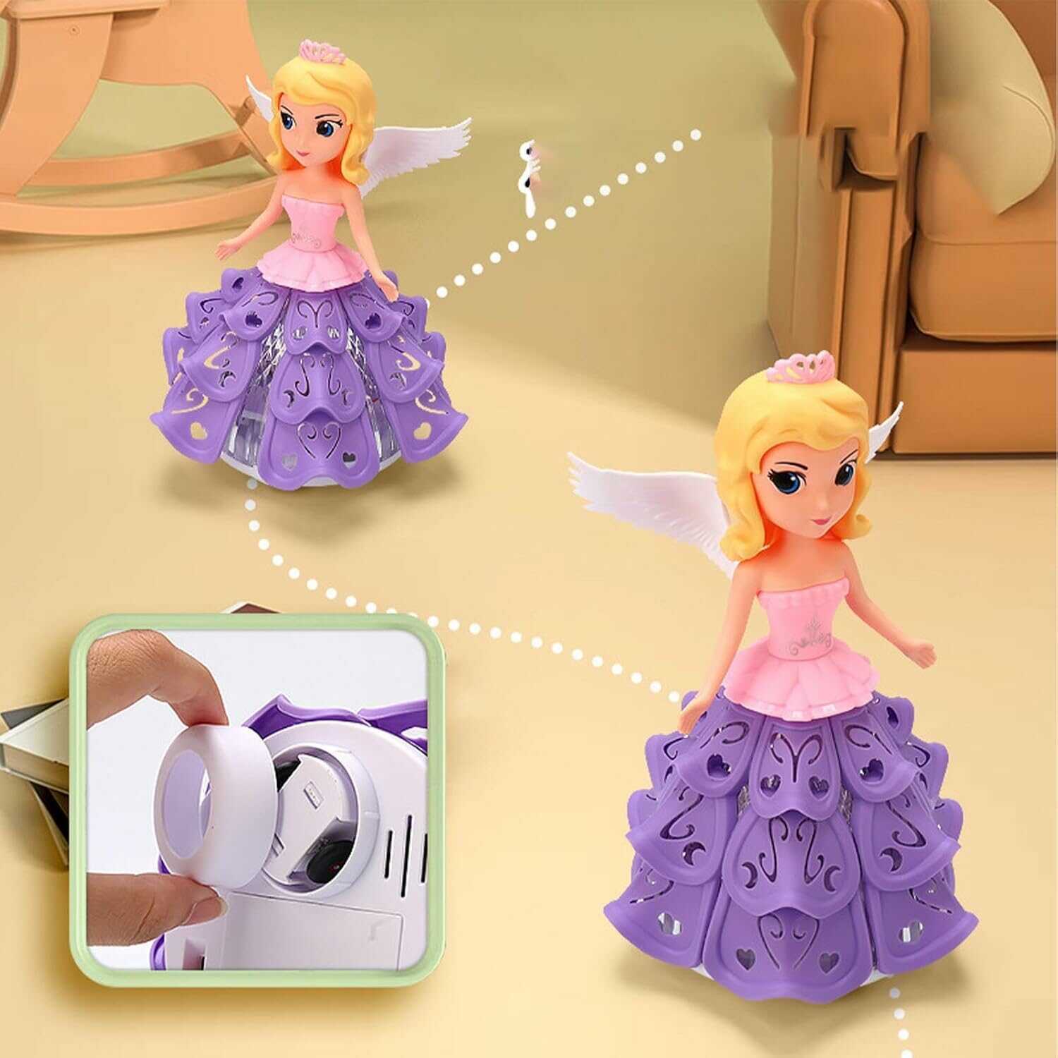 Interaktív zenélő és táncoló hercegnő baba - Image 7