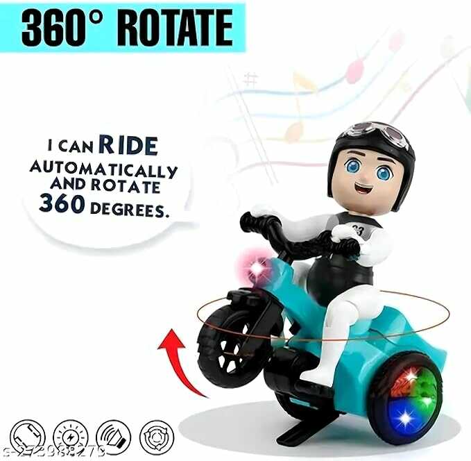 Kaszkadőr három kerekű motor , 360° forgással , villogó fényefektek és hanghatások - Image 3