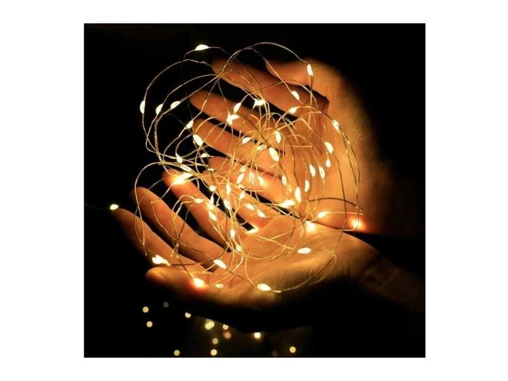 Aigostar elemes Drót Dekorációs Fényfűzér karácsonyfa égősor 5 méter 50 led Melegfehér beltéri - Image 8