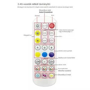 Aigostar Elemes Karácsonyi Jégcsap LED Fényfüzér, 20 m, 400 LED, kültéri, hideg fehér 8 programos