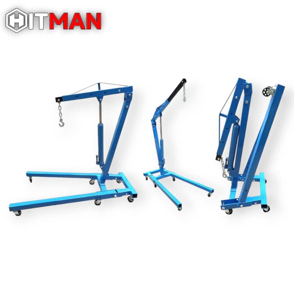 Hitman HM-6416 Összecsukható Hidraulikus Motorkiemelő Zsiráf, 2,0 tonna, 6 Kerékkel - Image 8