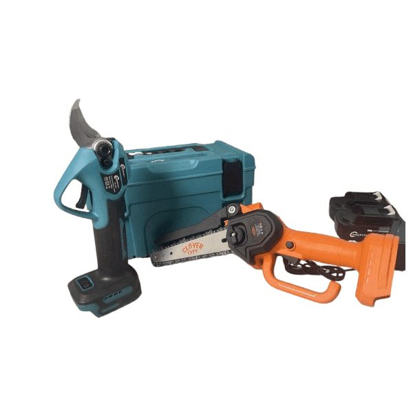 Akkumulátoros metsző olló és fűrész készlet 2db 48v akkumulátorral - Image 5