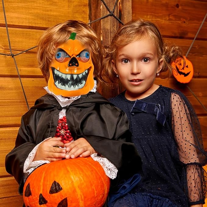 Rémisztő Haloweeni tök, gülü szemű álarc - Image 3