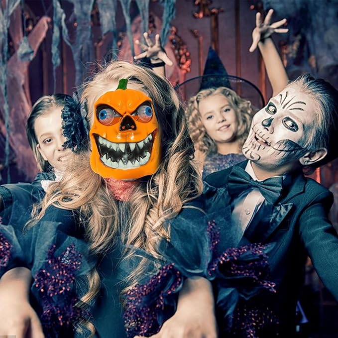 Rémisztő Haloweeni tök, gülü szemű álarc - Image 4