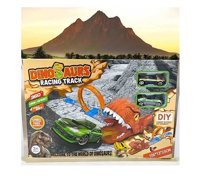 Félelmetes T-Rex Autópálya Készlet -360°-os Hurokkal - Image 3