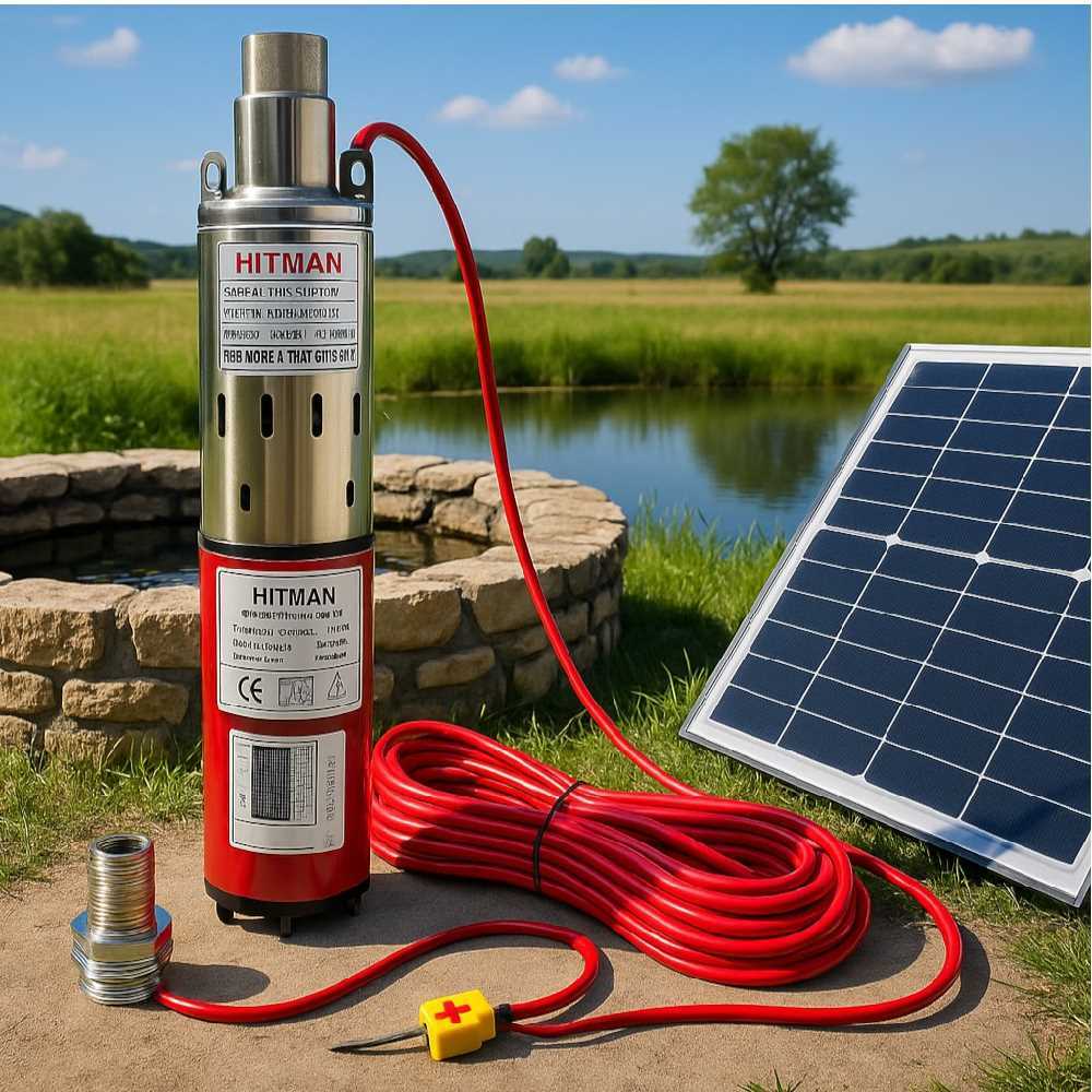 Hitman SWP12V Csőszivattyú 12 V, napelemről vagy akkumulátorról üzemeltethető - Image 8