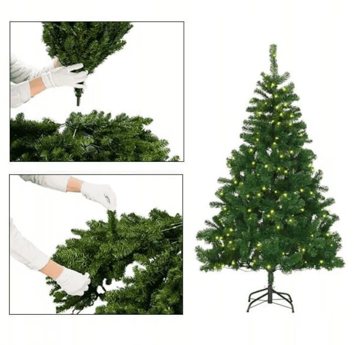 Műfenyő, Karácsonyfa zöld 240 cm - Image 8