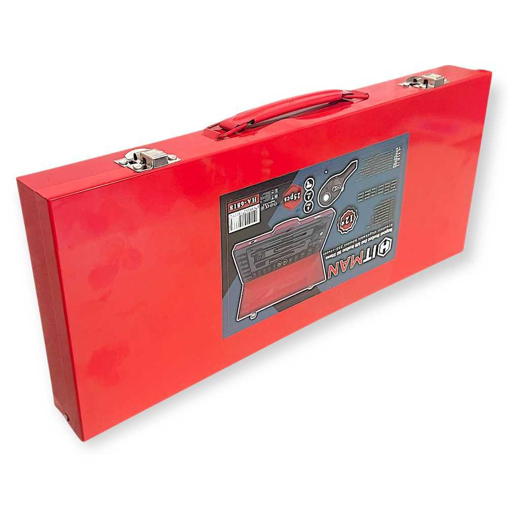 Hitman HA-6818 Erősített 12″ 12-pont Dugókulcs Készlet – 26 Részes Fém Kofferben - Image 9