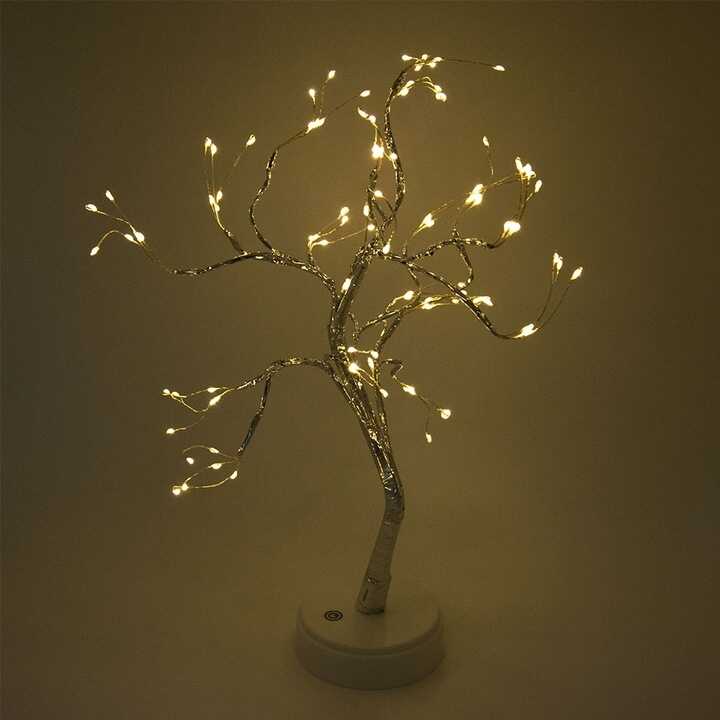 Asztali LED Bonsai (50 cm), Melegfehér, Elemes és Hálózati, Érintőkapcsolós - Image 10