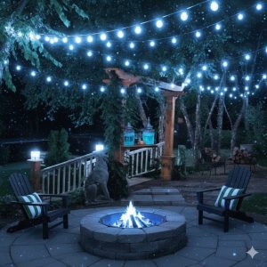 Aigostar Dekoratív led körte Fényfüzér, 10 LED, hidegfehér, 8 funkciós , időzítővel 220v 3+ 5 m