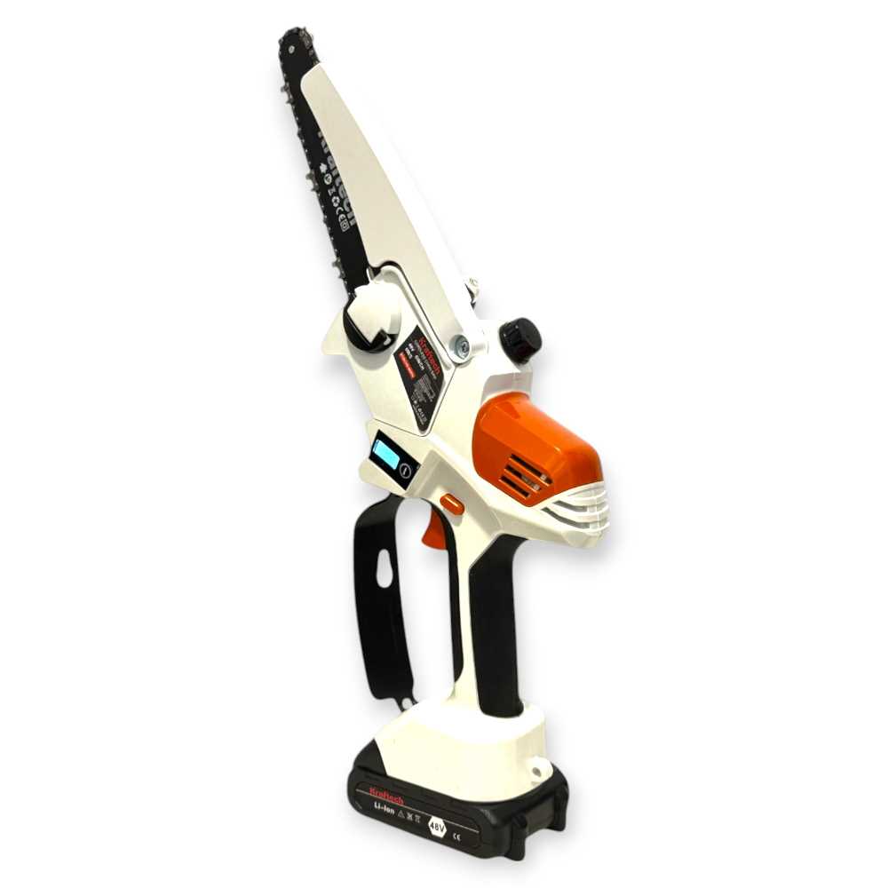 KrafTech KTBCHS-48iPro Akkumulátoros Láncfűrész, 48V, 6, Kefe Nélküli Motor - Image 9