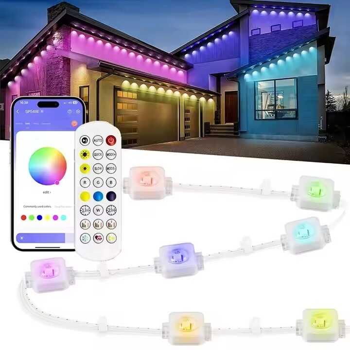 Wifis Okos LED Fényfüzér tappancsos led, 7.5 méteres, 15 LED, távirányítós, hangvezérelt aplikációval. - Image 6