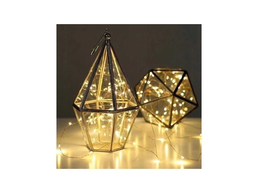 Aigostar elemes Drót Dekorációs Fényfűzér karácsonyfa égősor 5 méter 50 led Melegfehér beltéri - Image 9