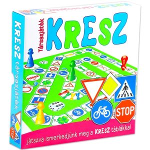 Kresz társas játék játszva ismerkedjünk meg a táblákkal