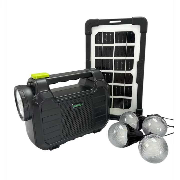 GDTIMES GD-206 Napelemes Világítási Rendszer Zenelejátszással - Image 9