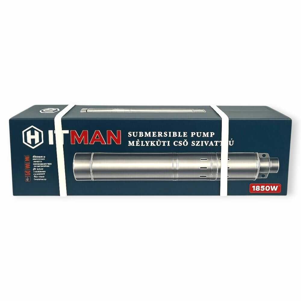 Hitman SP6833 Mélykúti Csőszivattyú 1850 W, 6500 l/óra vízszállítás 35m szívómélységgel - Image 9
