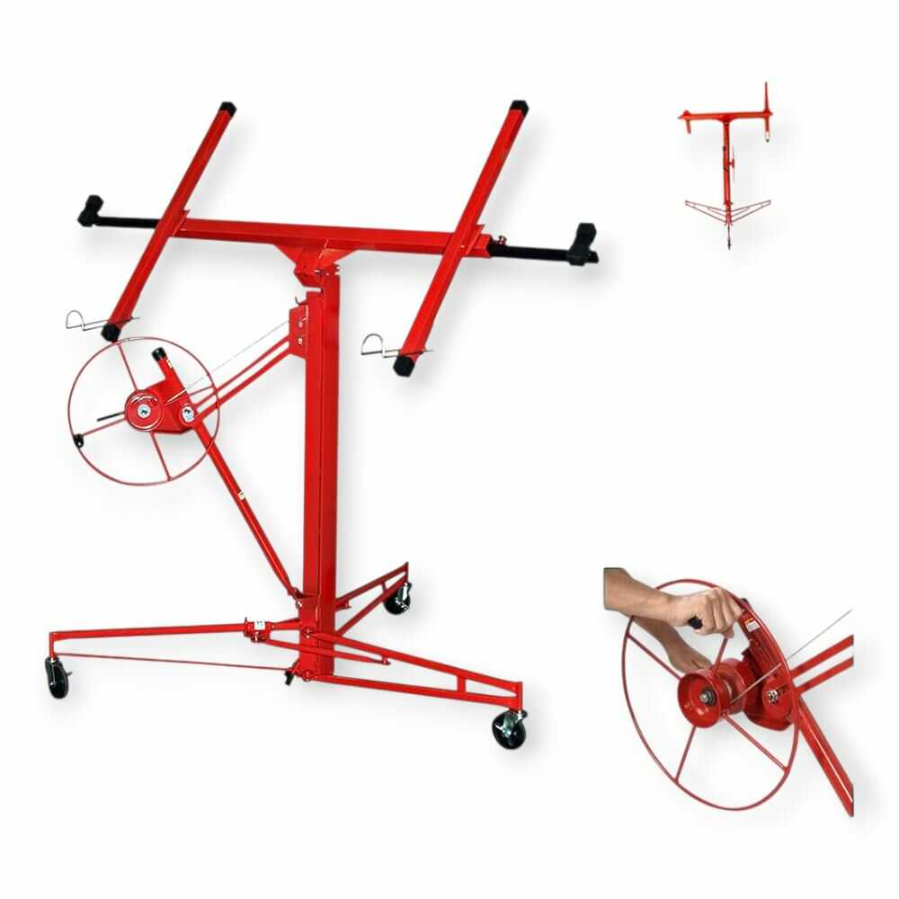 Haina HB6764 Gipszkarton Emelő, 68 kg teherbírás, 3,35 m emelési magasság - Image 9