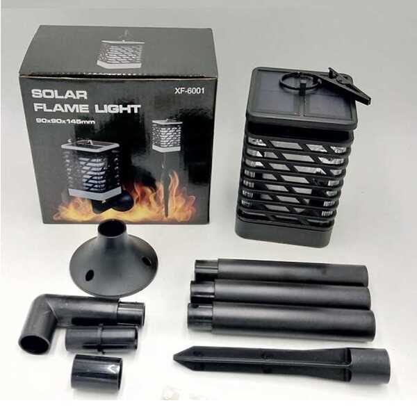 XF-6001 Napelemes láng lámpás, felakasztható és leszúrható kerti dekoráció - Image 9