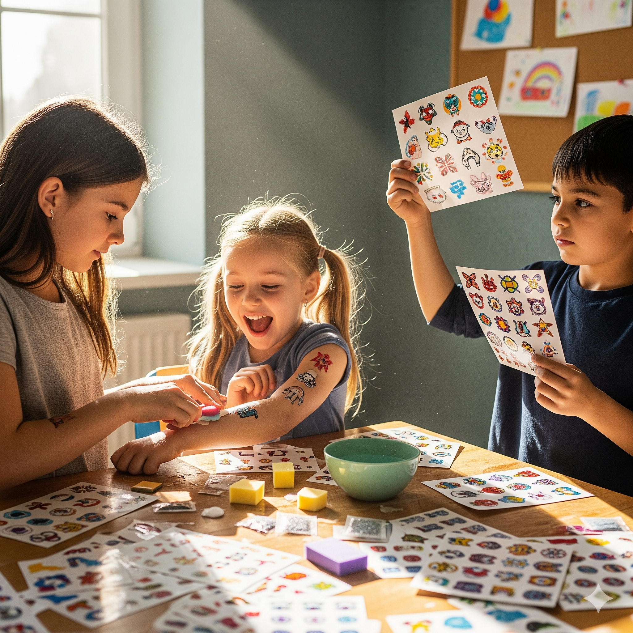 Csillám tetováló ragyogó hercegnő készlet rengeteg kiegészítővel - Image 4