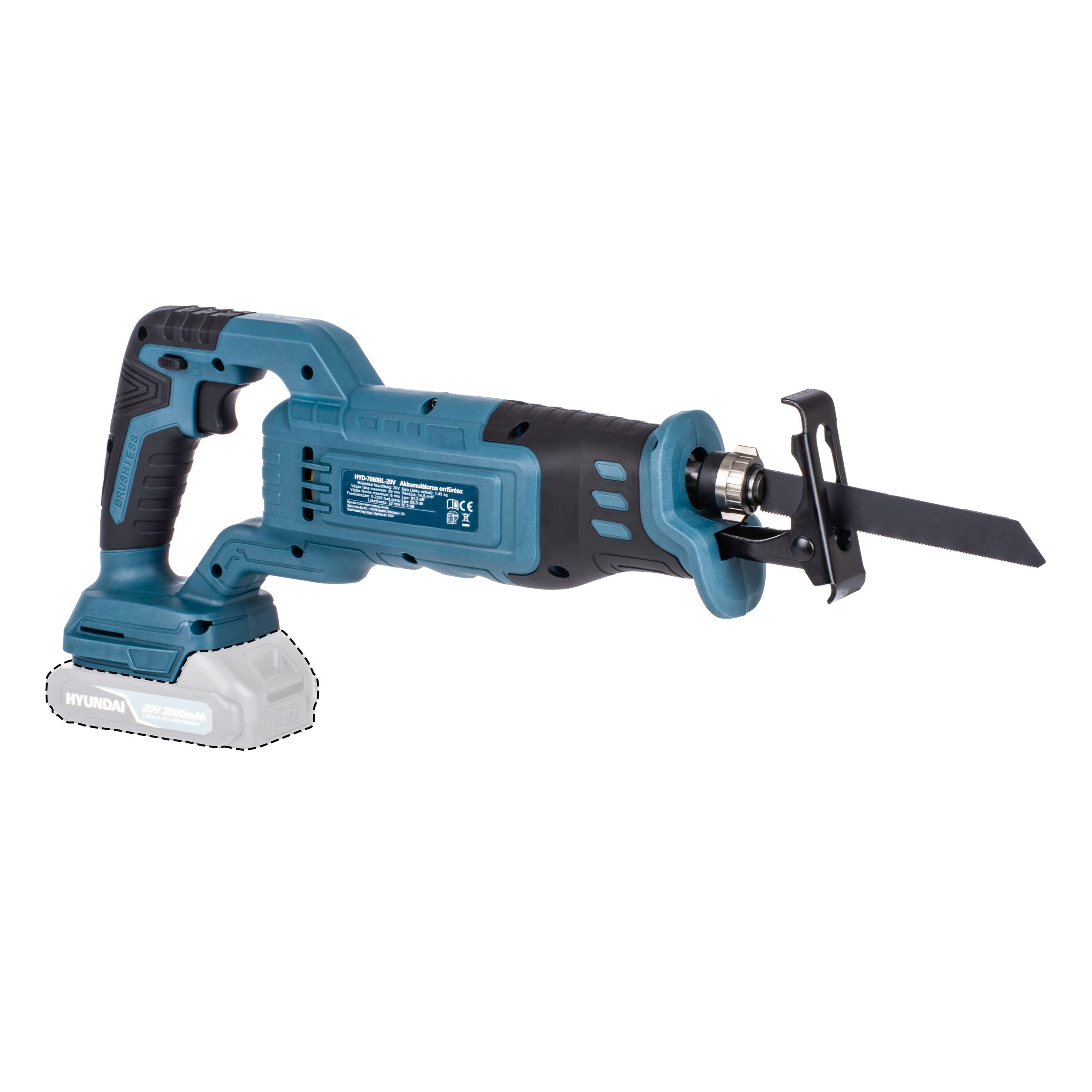 Hyundai HYD-7060BL-20V Orrfűrész akku és töltő nélkül - Image 3