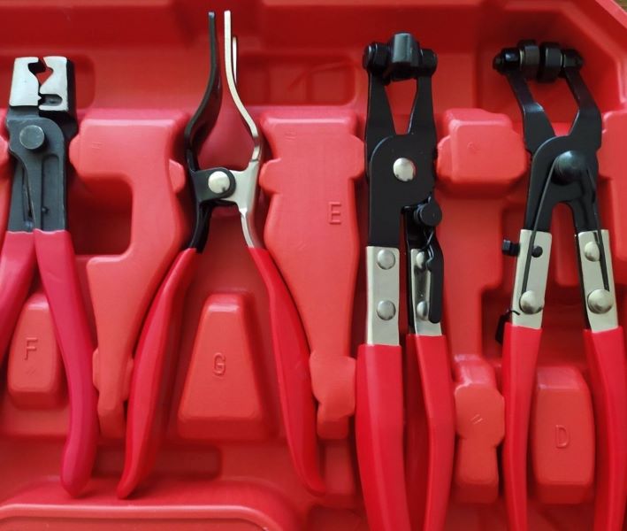 Haina HA-1375 Vízcső Bilincsfogó Készlet, 9 részes, 18-54 mm - Image 3