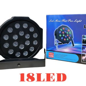 Mini RGB LED Kivetítő, 18x3W, DMX512, Hangvezérlés, Master/Slave
