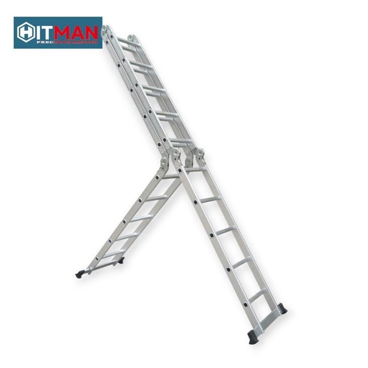 Hitman HT-NIL-6481 Alumínium Csuklós Létra, 4x5 fokos, 5.8 m-es - Image 11