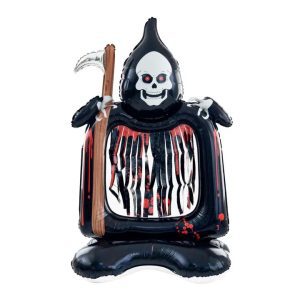 Haloweeni Kaszás lufi ajtódisz 120cm