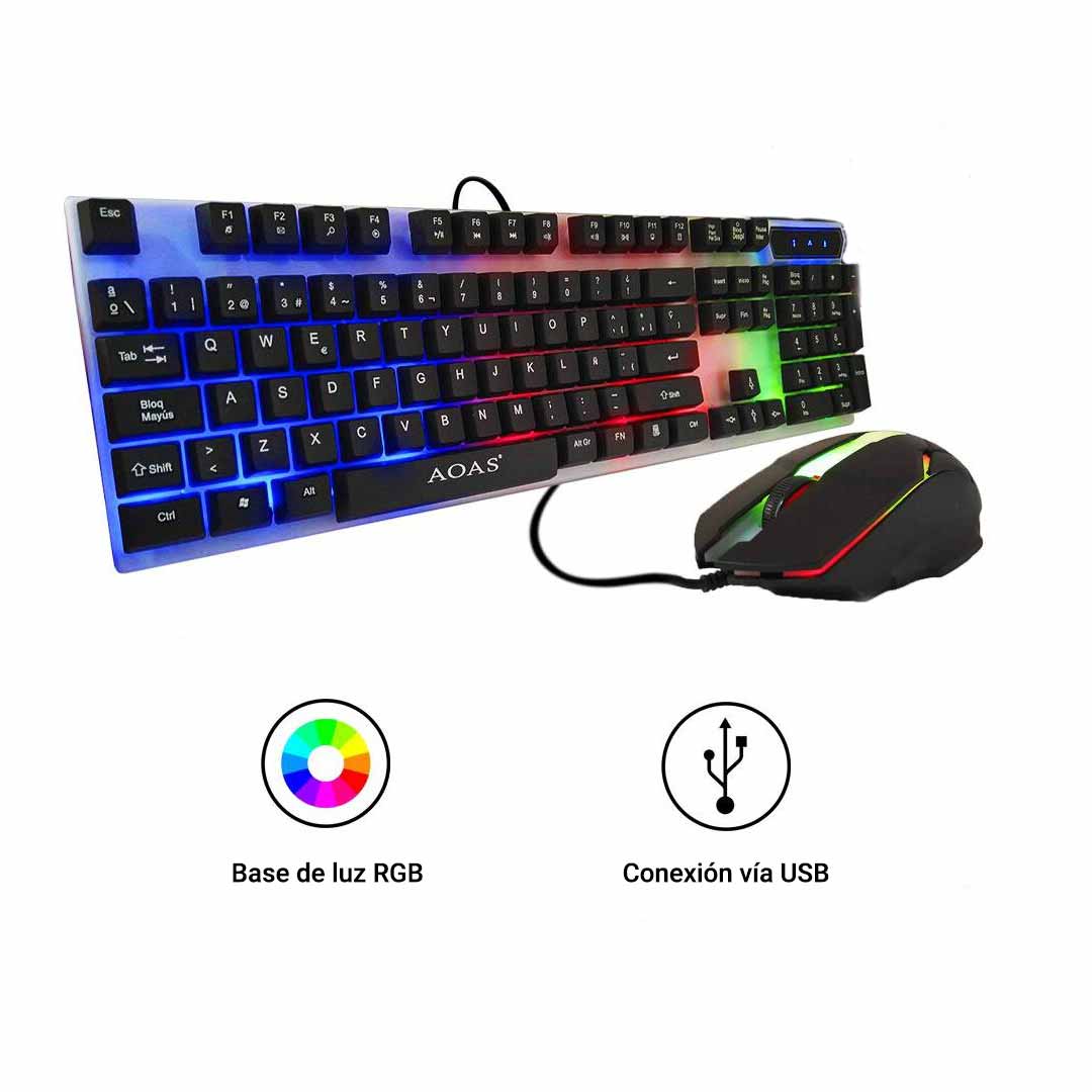 Gamer billentyűzet és egér M350 , rgb világítással - Image 2