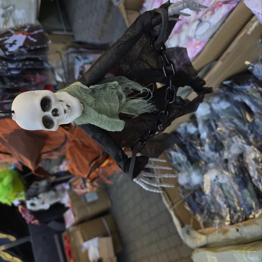 Halloweeni kis méretü csontváz szellem dekoráció - Image 3