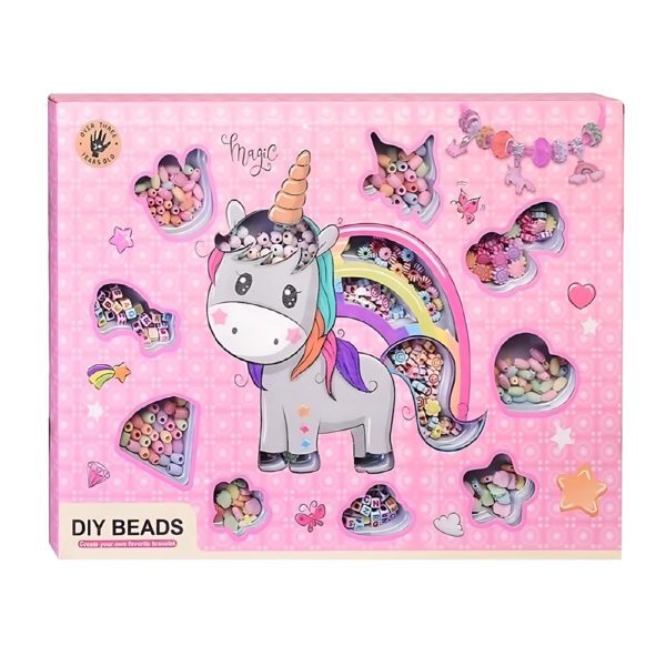 Varázslatos unikornis gyöngybirodalom,gyöngy fűző készlet gyerekeknek