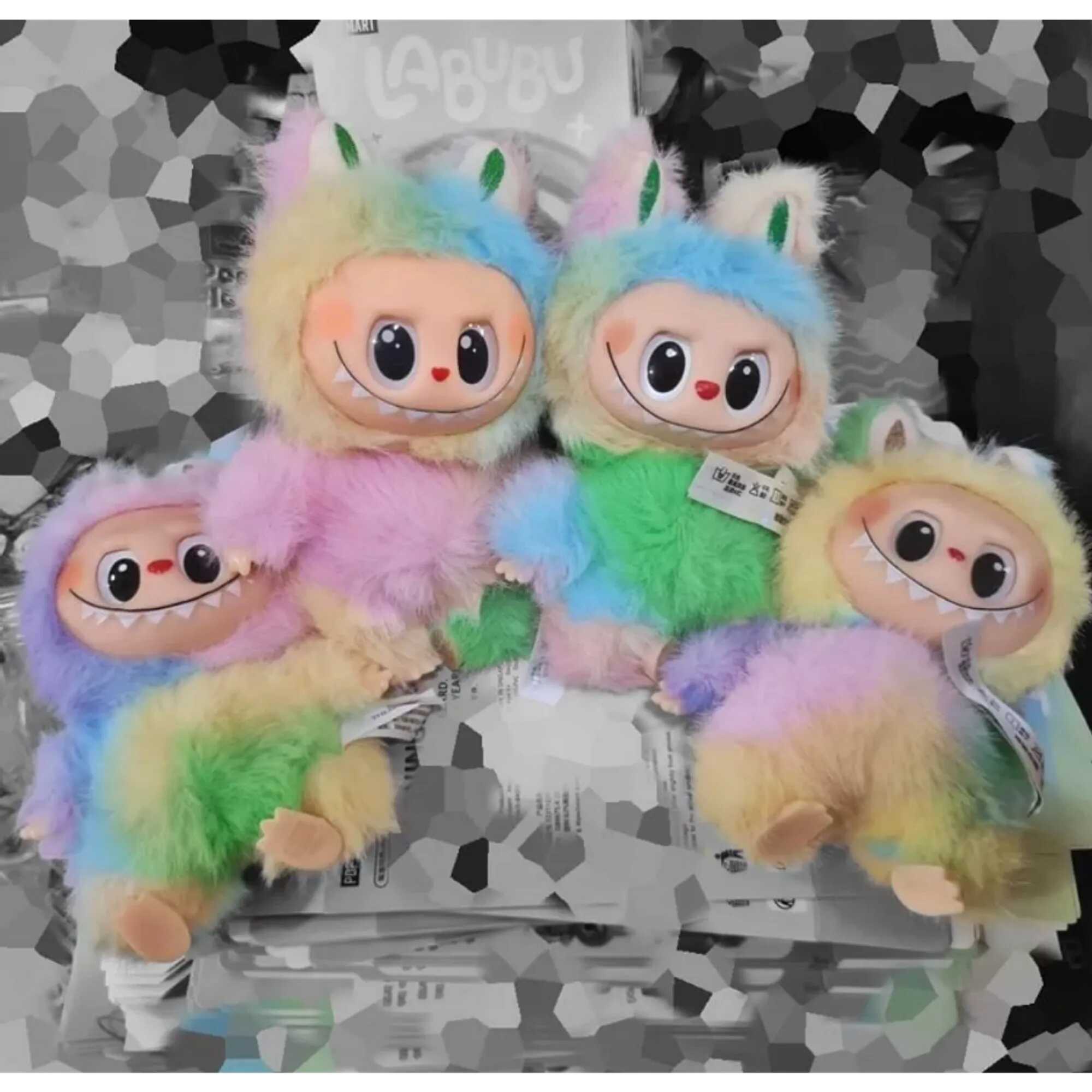 Gyüjthető Szivárványszínű labubu szörnyecske 18 cm pop mart secret szivárvány sorozat - Image 6