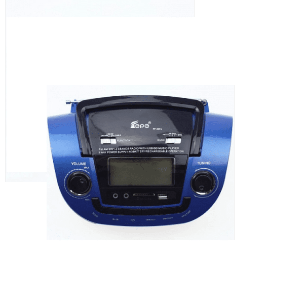 Fepe FP-201BT Hordozható rádió, 4 sávos rádióvevő MP3 lejátszóval - Image 2