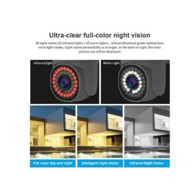 Jortan JT-8161QJ Wifis IP intelligens kamera, éjjellátó, 2 Mp, IP66 (másolat) - Image 6