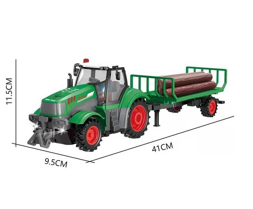 Távirányítós traktor utánfutóval ,41 cm - Image 3