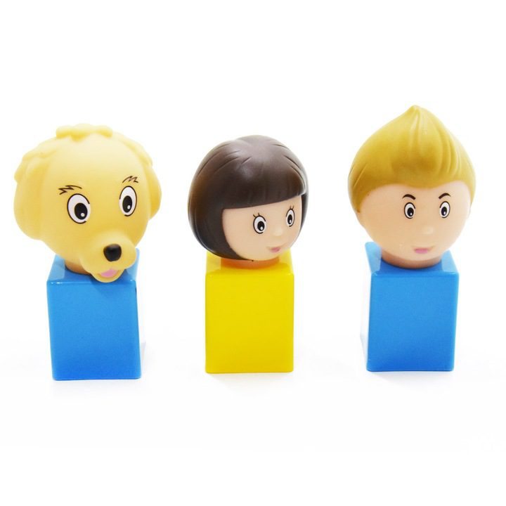 Kézségfejlesztő Rendőrségi építőkocka készlet, felragasztható matricákkal - Image 4