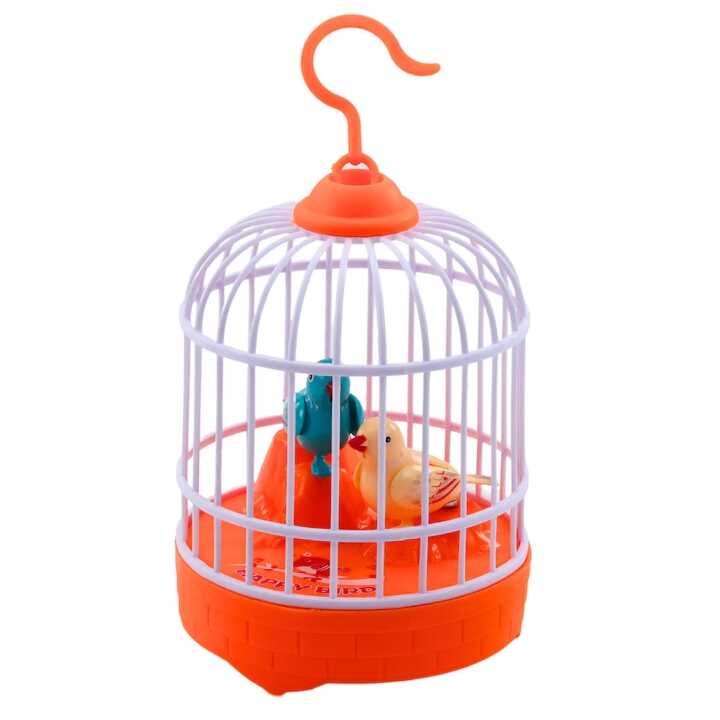 Éneklő madarak kalitkában , hang és mozgáseffekktel , 15x10x10cm - Image 2