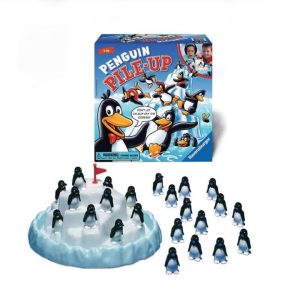 Iceberg Challenge balanszírozó ügyességi játék, jegesmedvékkel és pingvinekkel