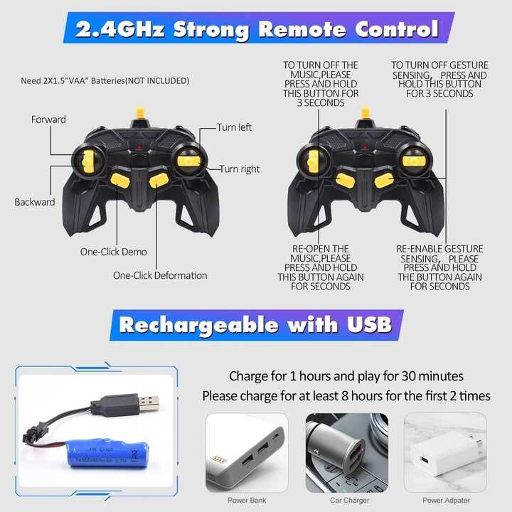 Robottá alakítható távirányítós autó - Image 6