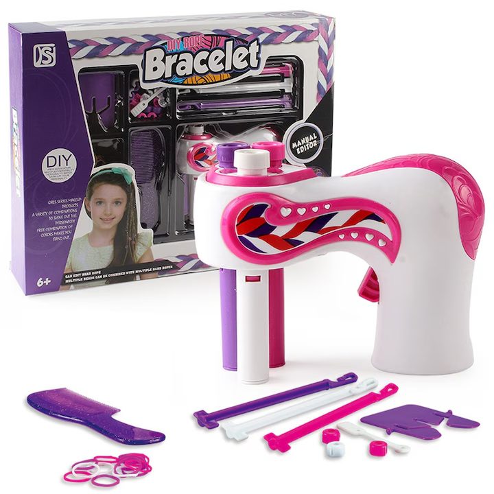 Autómata kislány hajfonó készlet kiegészítőkkel