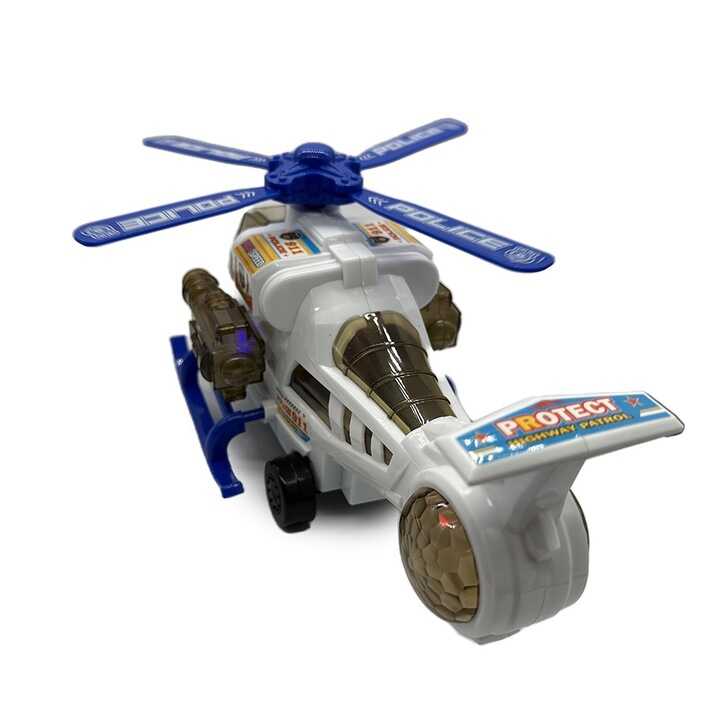 Interaktív Rendőrségi helikopter fényekkel és hangokkal , 26 cm - Image 4