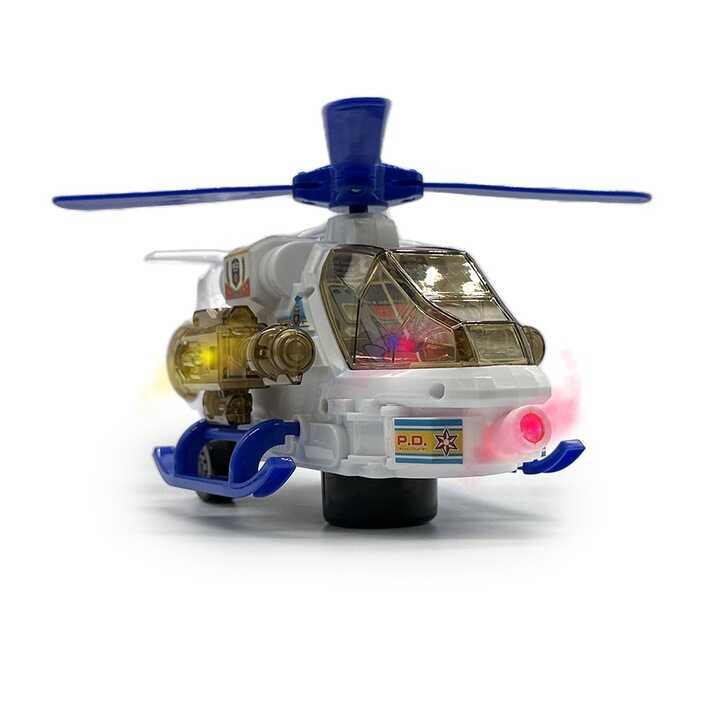 Interaktív Rendőrségi helikopter fényekkel és hangokkal , 26 cm - Image 5