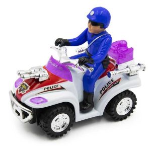 Elemmel működő Rendőr quad , fény és hanghatásokkal